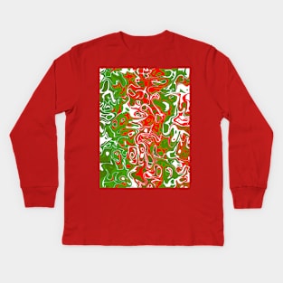 Christmas Abstract Kids Long Sleeve T-Shirt